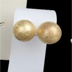 - 18k over sterling silver large earrings